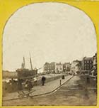 The Parade with ship on slipway [Stereoview  1860s]